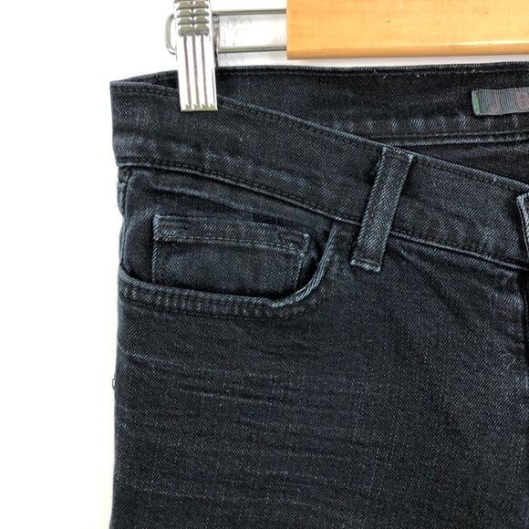 J Brand Y2K Charcoal Gray Skinny Mid Rise Jeans Size 27 with 5 pockets - Picture 3 of 16